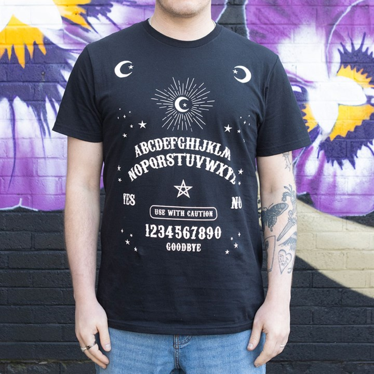 Black Talking Board Unisex T-shirt Size XL