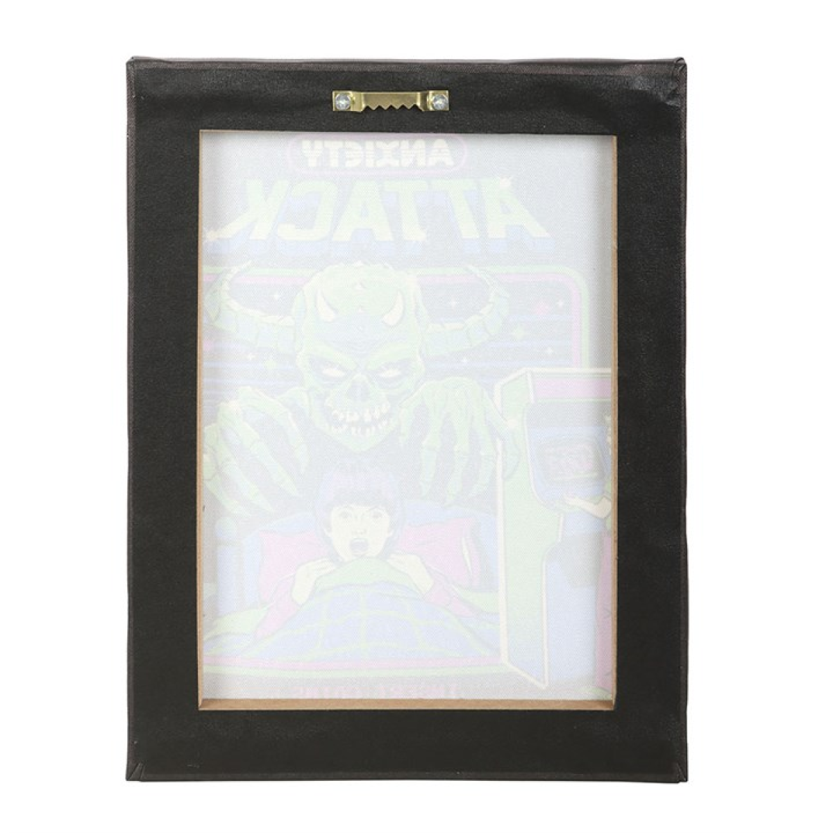 19x25cm Anxiety Attack Canvas Plaque by Steven Rhodes