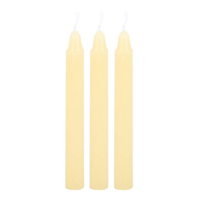 Pack of 12 Yellow Happiness Magic Spell Candles