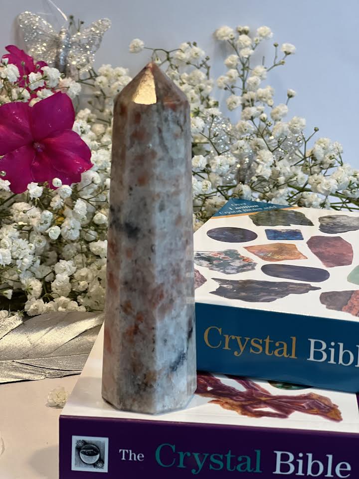 Sunstone Crystal Tower 10-12 cm