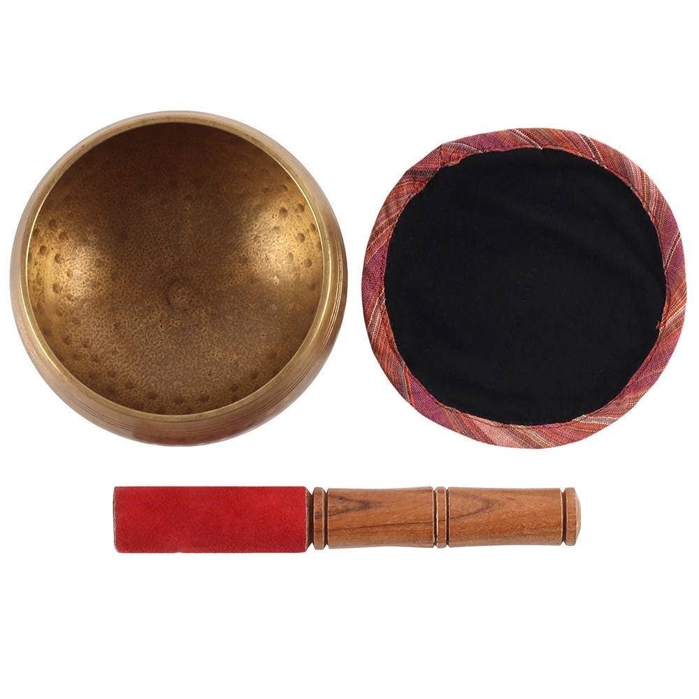 Singing Bowl ,12cm Beaten Brass