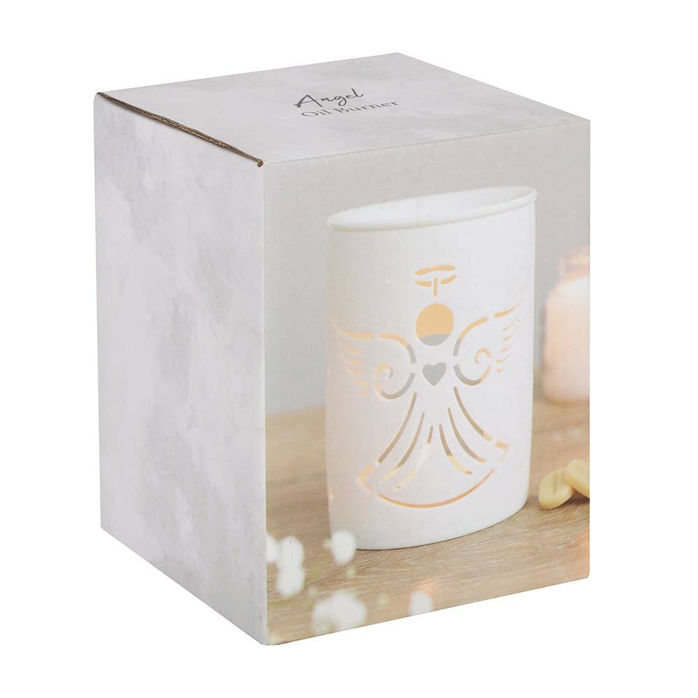 White Angel Cut Out Oil Burner and Wax Warmer