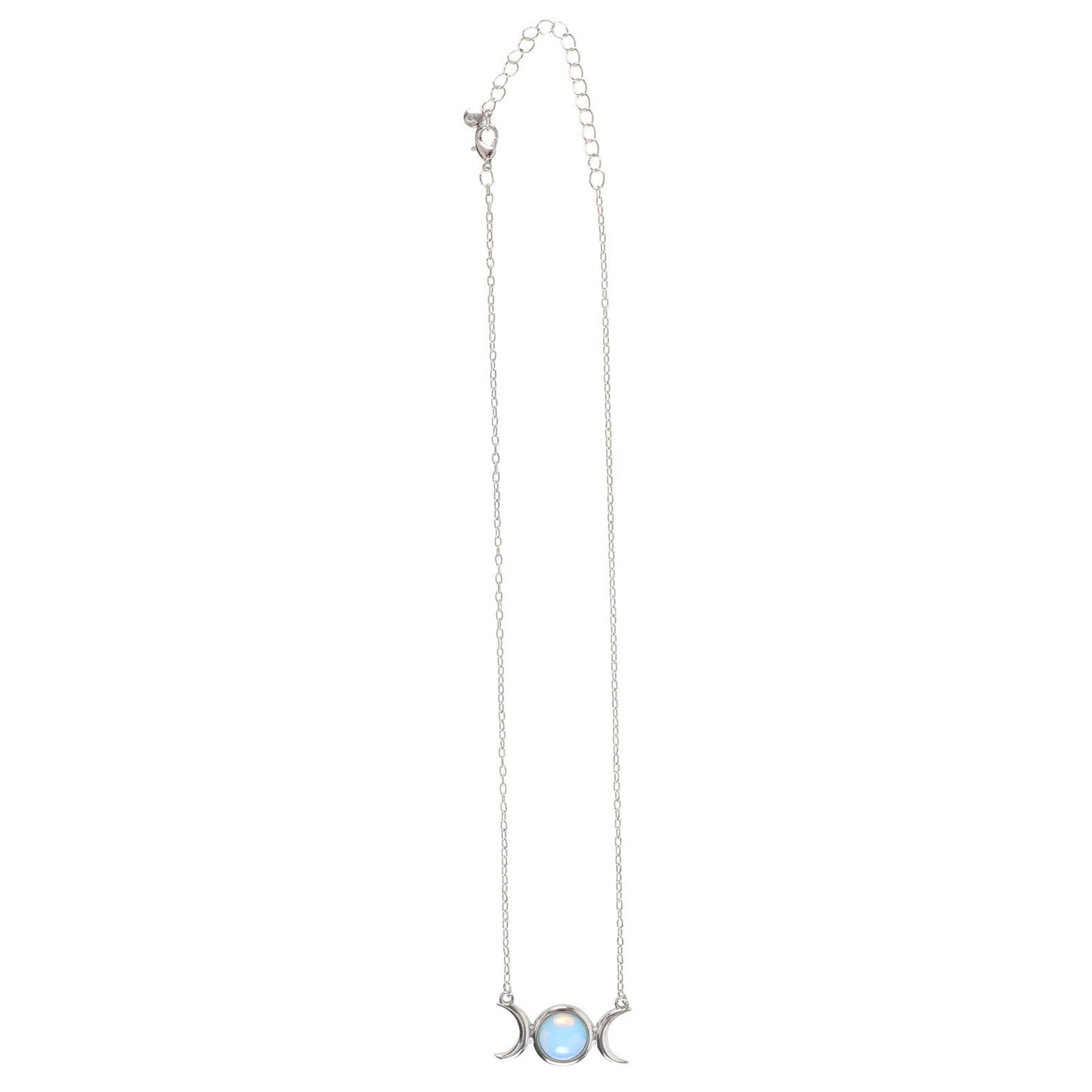 Opalite Triple Moon Necklace on Greeting Card