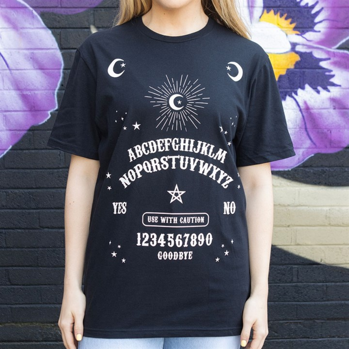 Black Talking Board Unisex T-shirt Size S