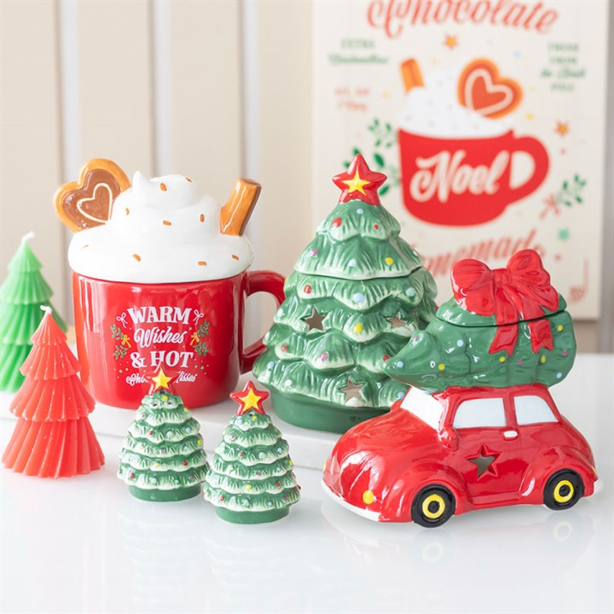 Car with Christmas Tree Oil Burner