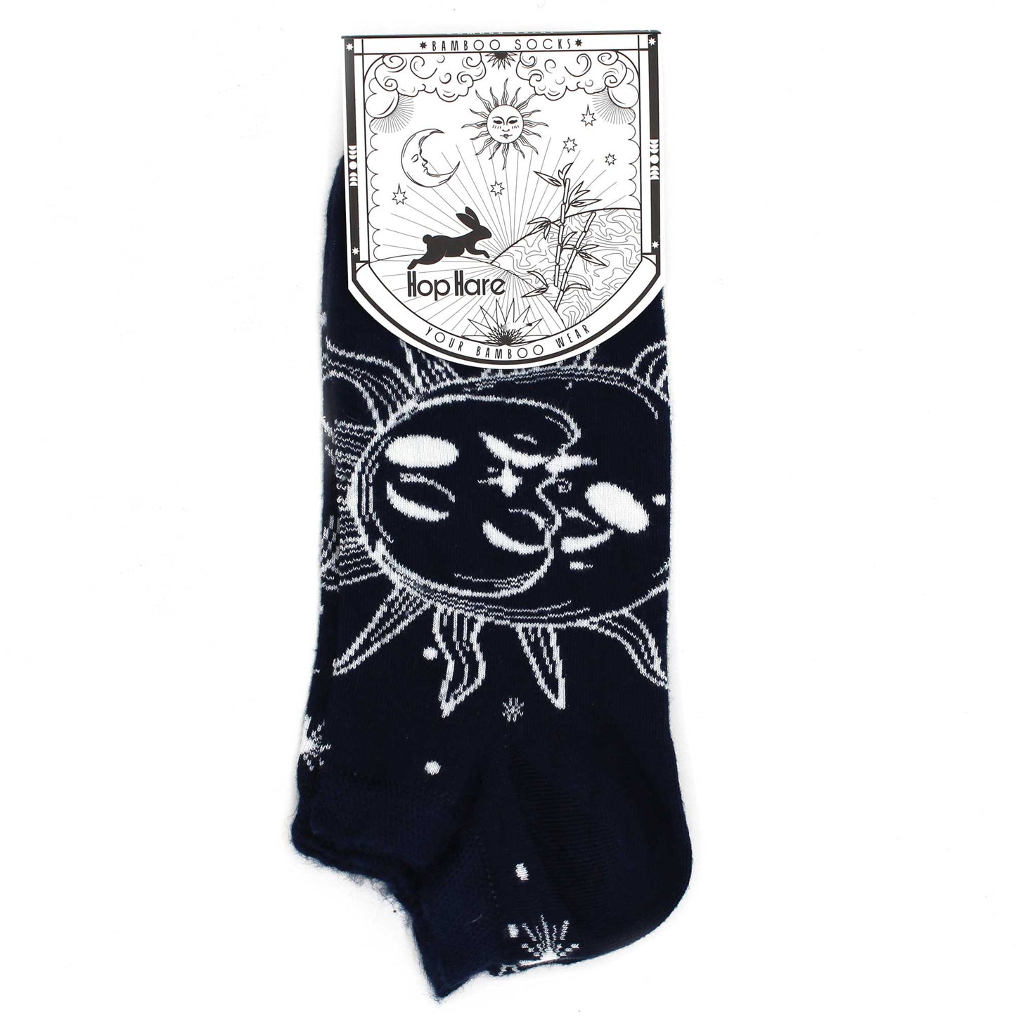 Hop Hare Bamboo Socks Low - Sun and Moon M/L