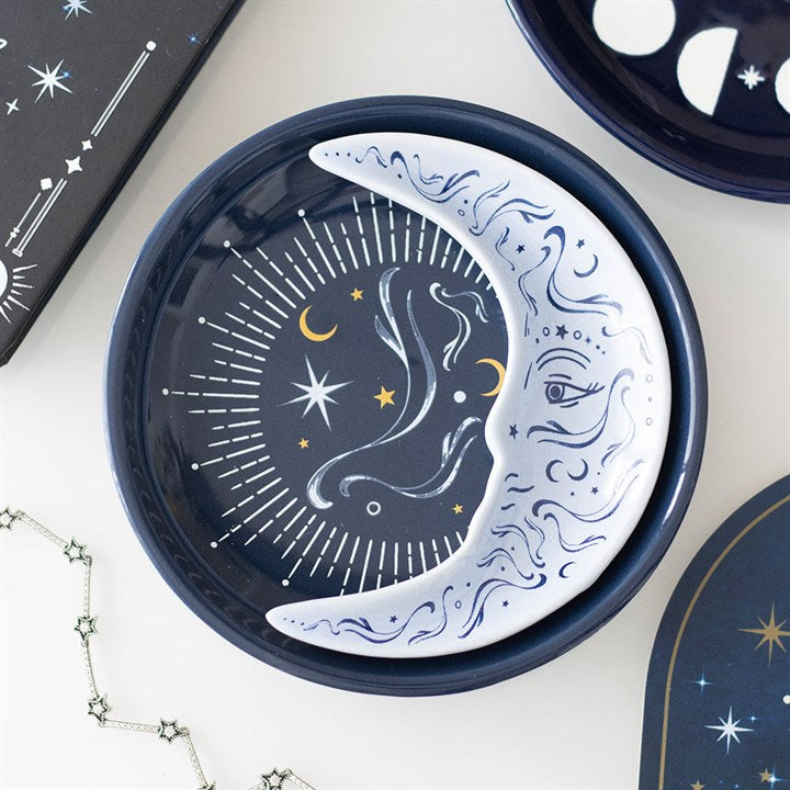Blue Moon Stacking Trinket Dish