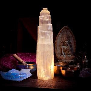 Selenite Lamp