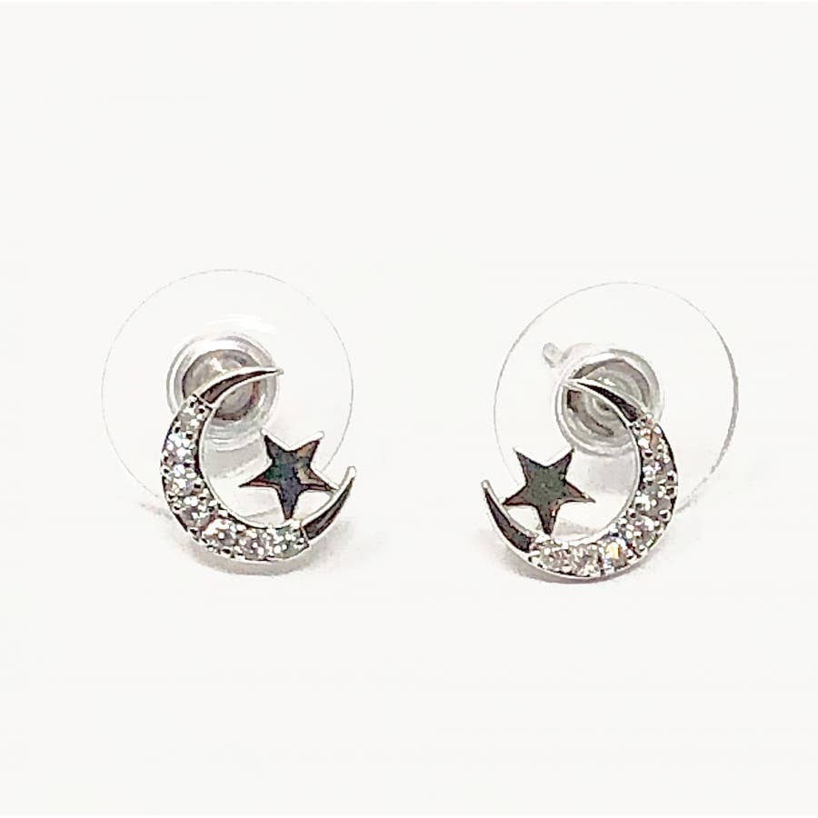 Moon & Stars Sparkly Earrings