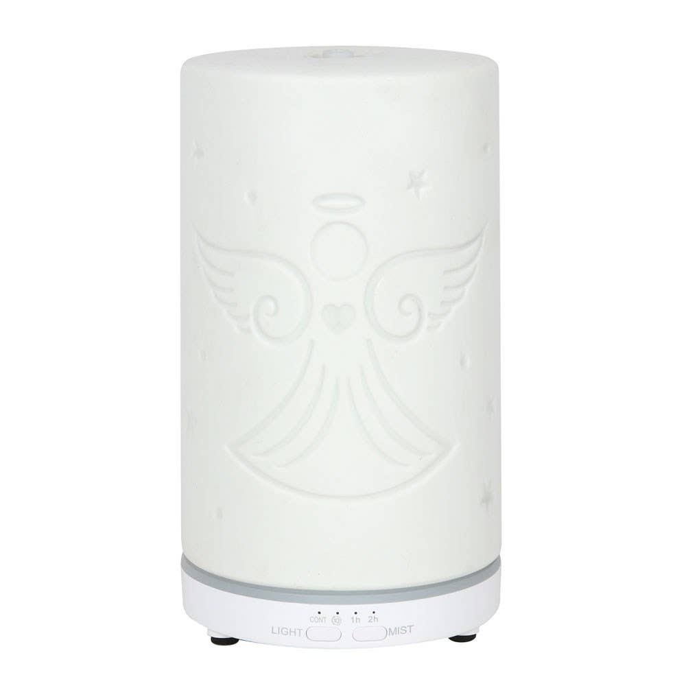 White Ceramic Guardian Angel Electric Aroma Diffuser