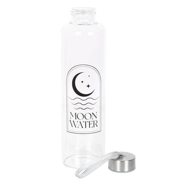 Moon Water Reusable Glass Water Bottle