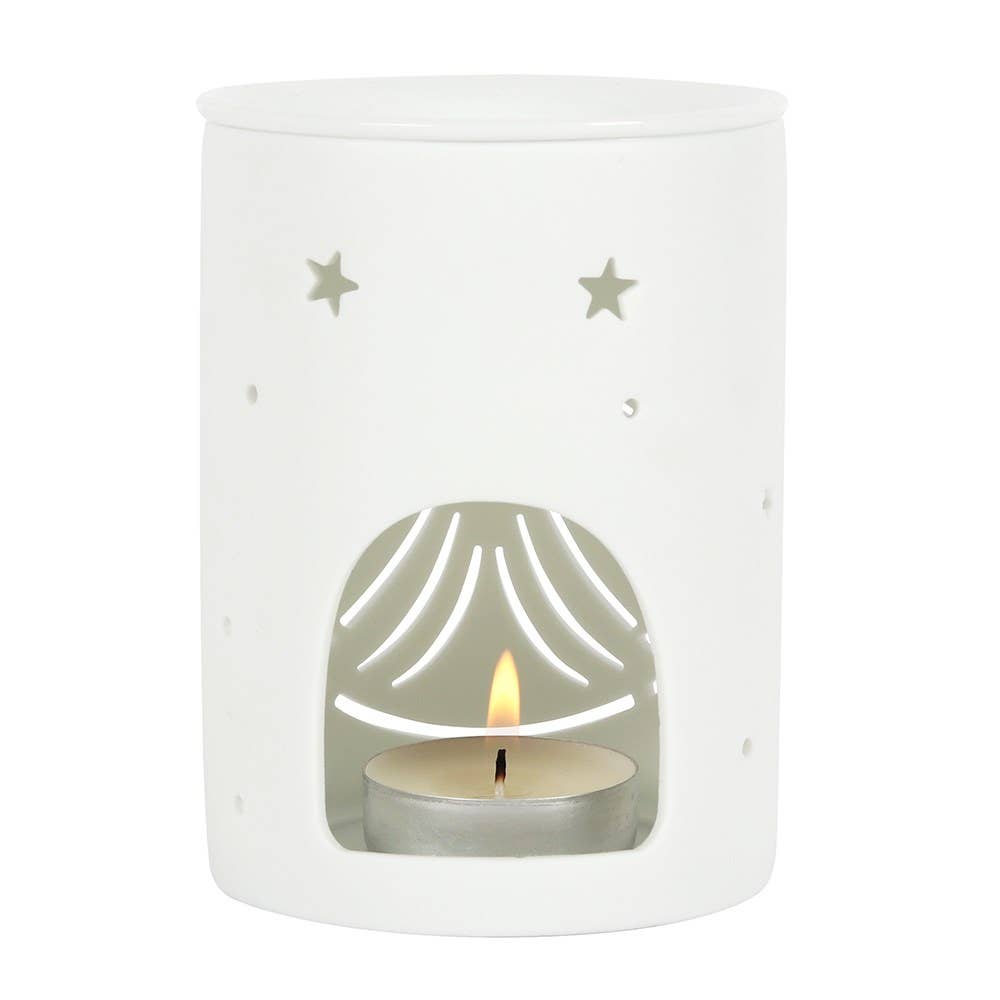 White Angel Cut Out Oil Burner and Wax Warmer