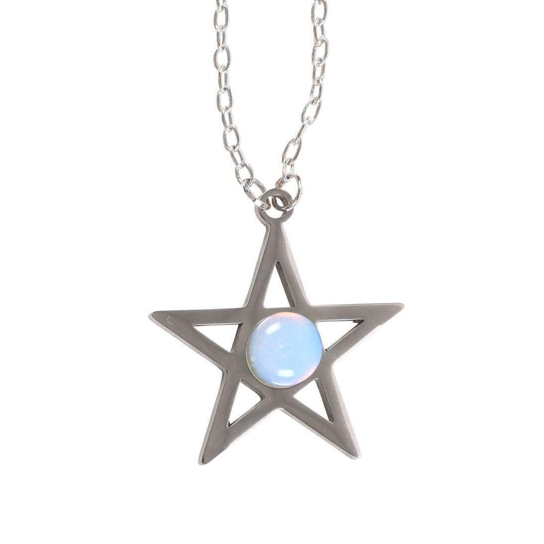 Opalite Star Necklace on Greeting Card