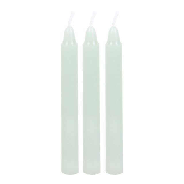 Pack of 12 Light Green Abundance Magic Spell Candles