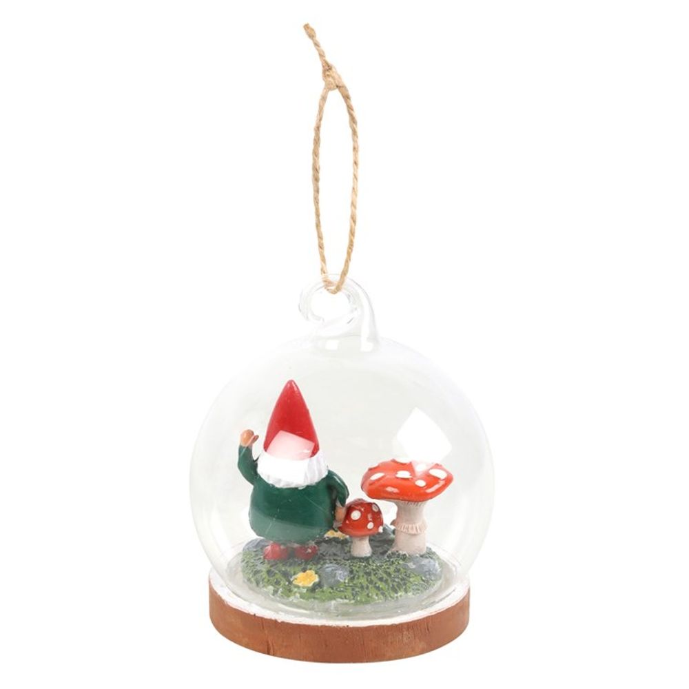 Gnome Glass Dome Hanging Decoration