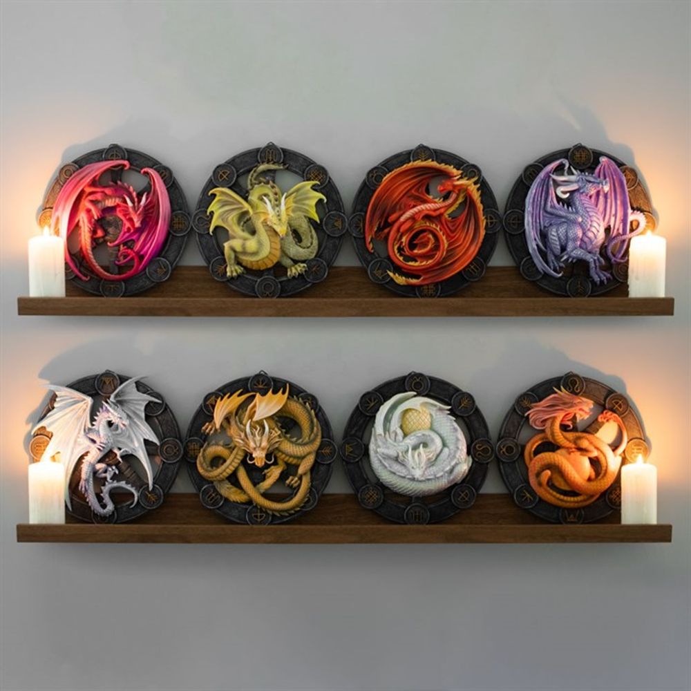 Samhain Dragon Resin Wall Plaque by Anne Stokes