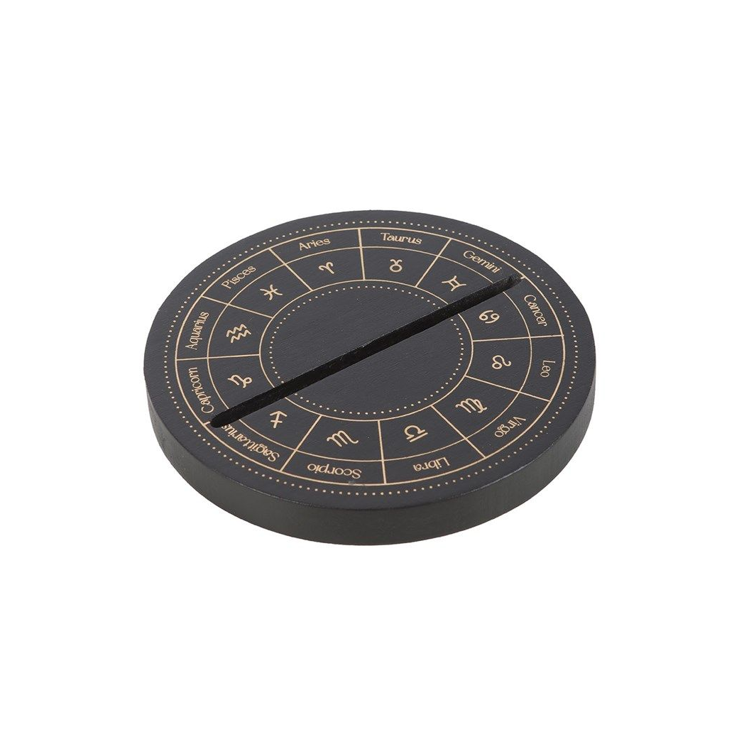 Black Astrology Wheel Tarot Card Stand