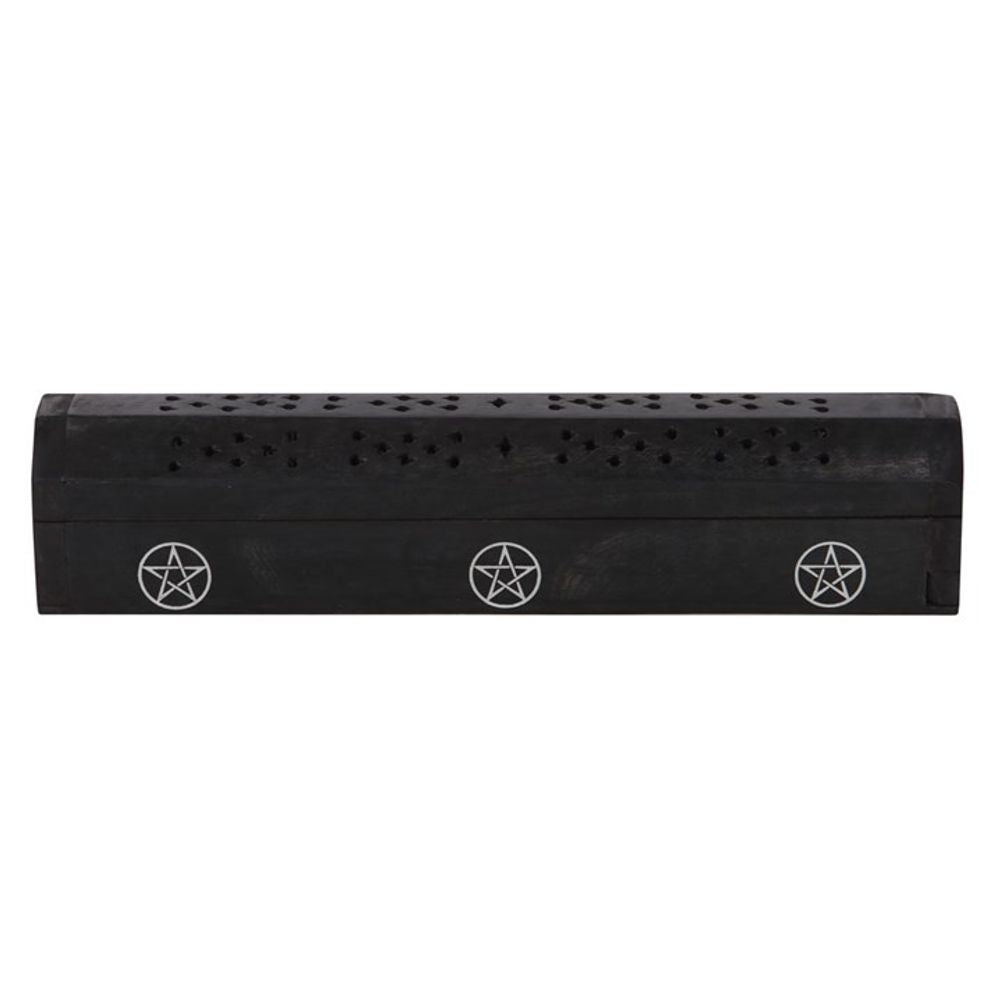 Pentagram Wooden Black Pepper Incense Box Set