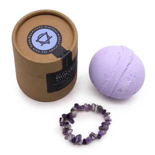 Amethyst Gem Bracelet Bath Bomb