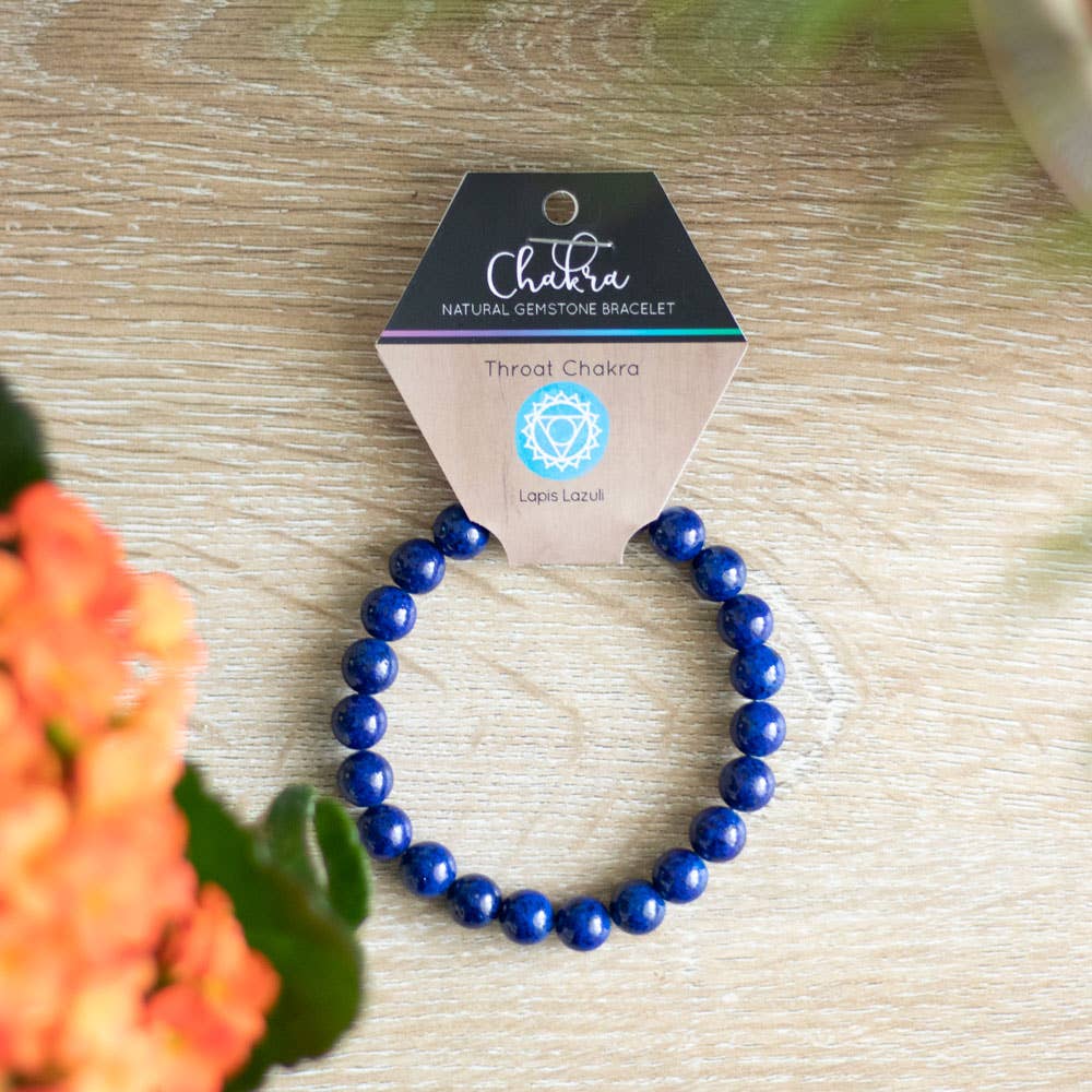 Throat Chakra Lapis Lazuli Crystal Gemstone Bracelet