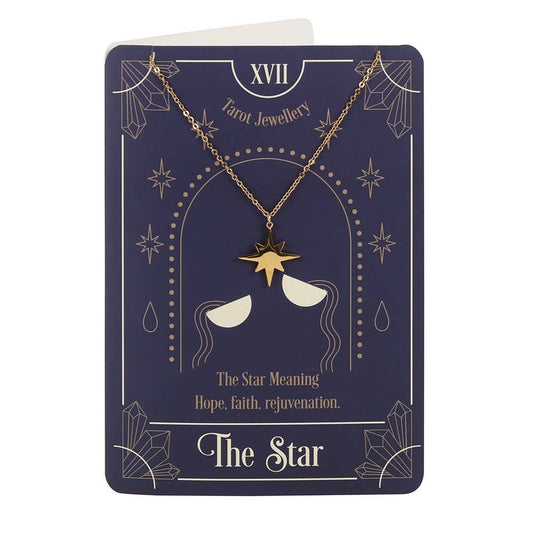 The Star Tarot Card Necklace on Greeting Card