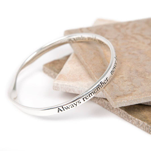 Dull Your Sparkle Message Bangle