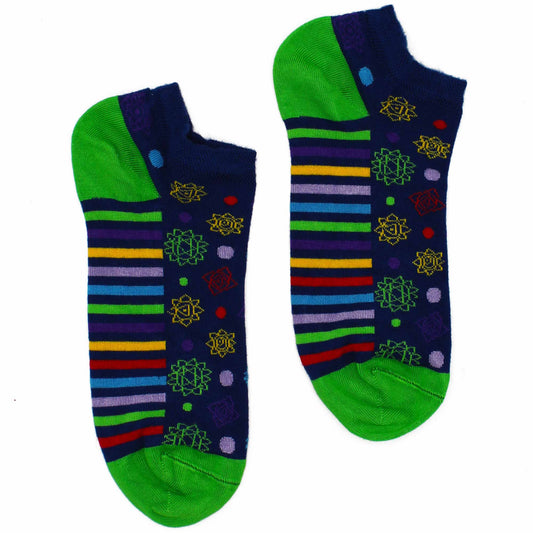 Hop Hare Bamboo Socks Low  - 7 Chakra M/L