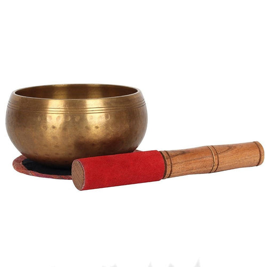 Singing Bowl ,12cm Beaten Brass