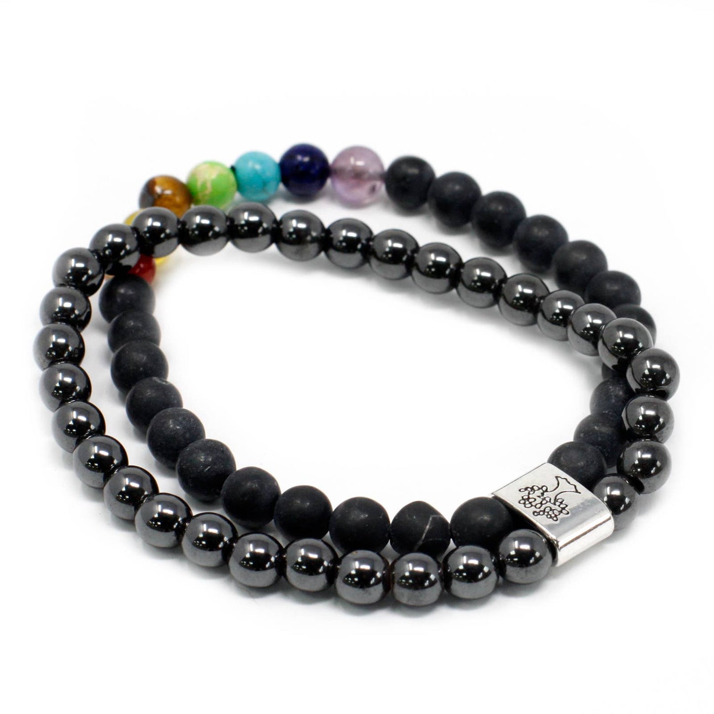 Magnetic Gemstone Bracelet - Black Stone Chakra